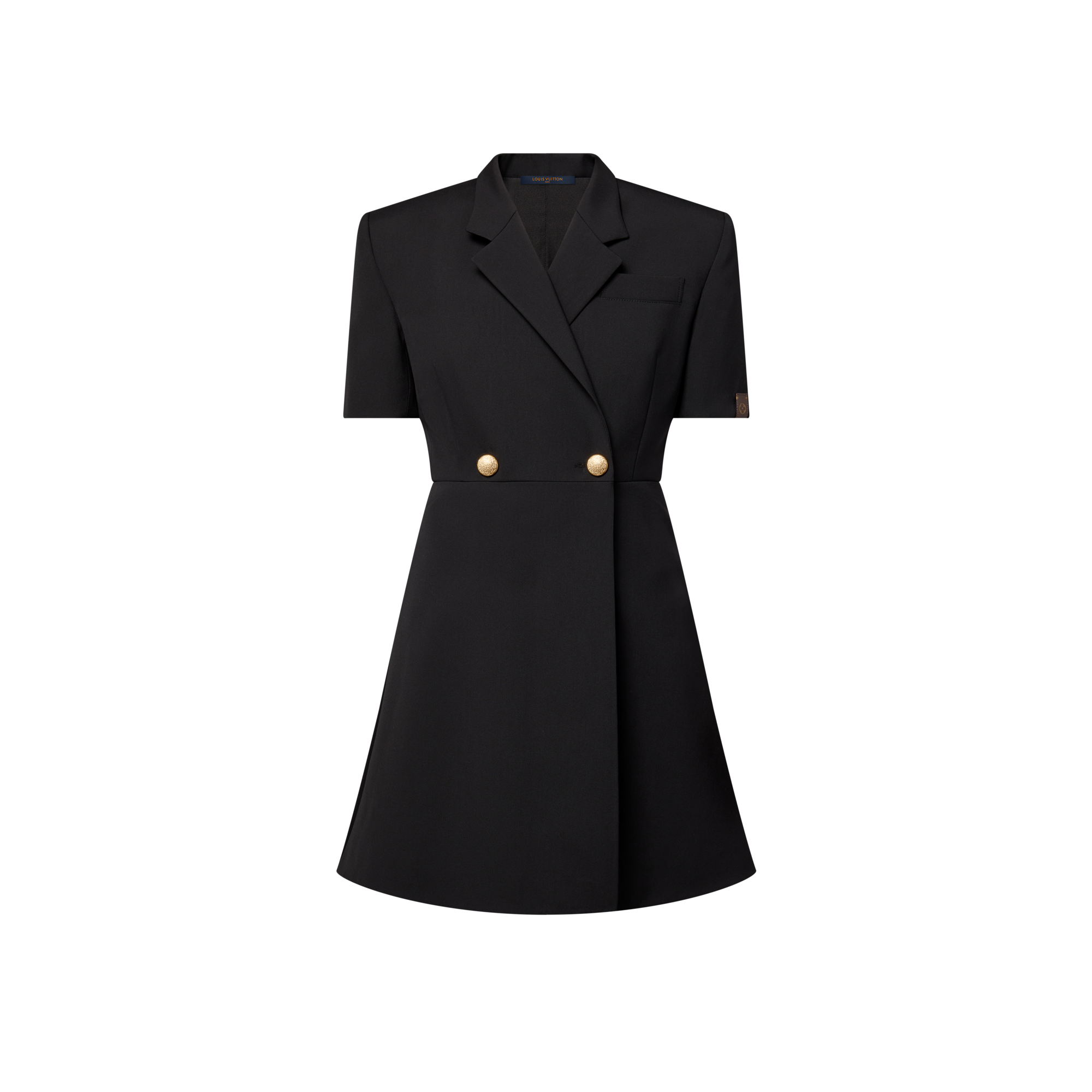 短袖西裝剪裁裹式連身裙  in 女士