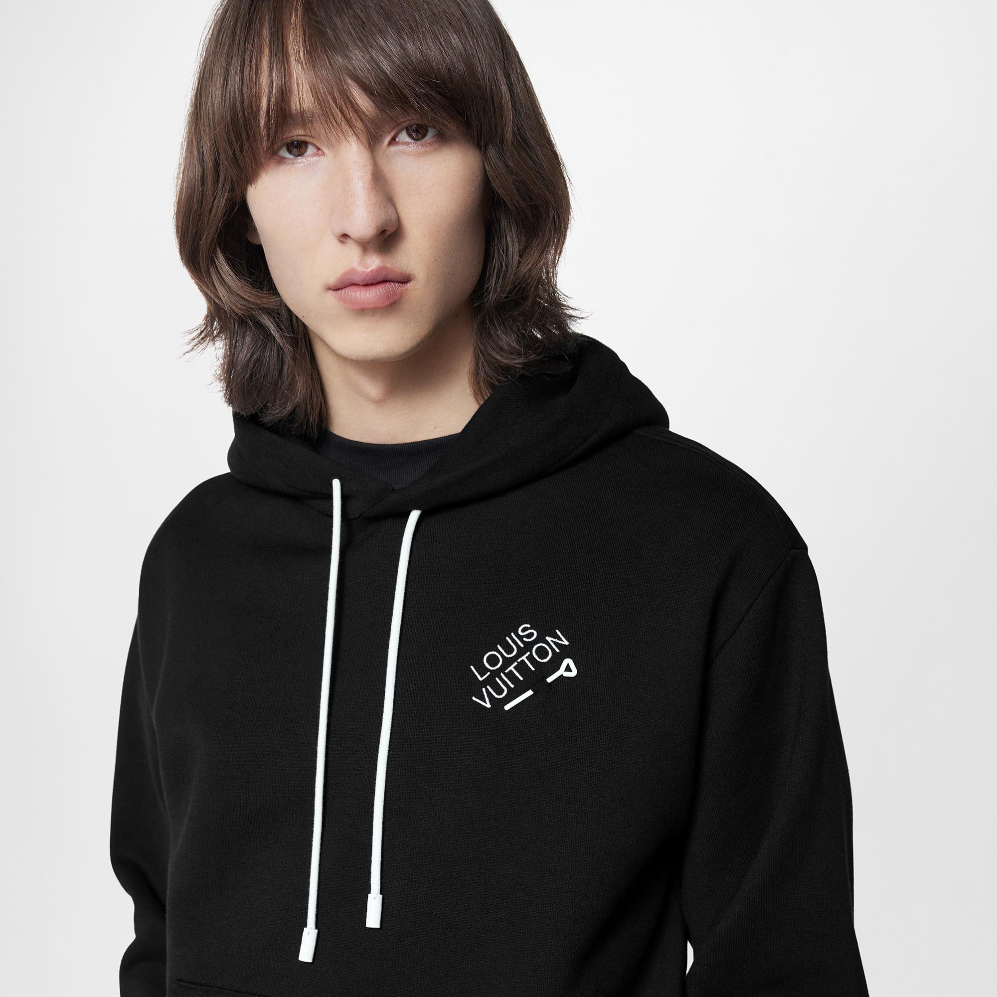 Signature Hoodie With Embroidery  in Men