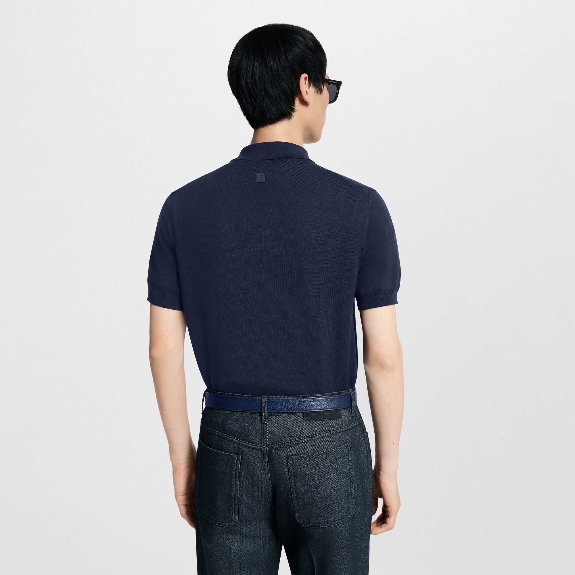 Signature Silk-Blend Short-Sleeved Polo Shirt  in Men