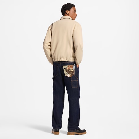 Signature Turnup Denim Carpenter Pants ambiance view