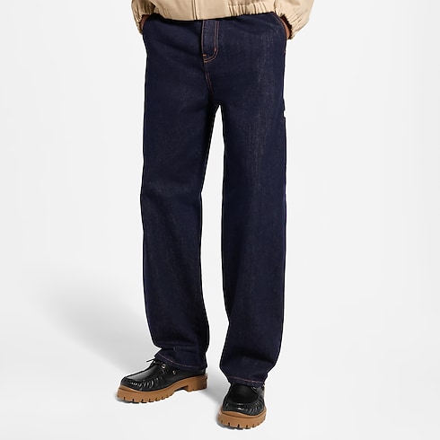 Signature Turnup Denim Carpenter Pants cropped view