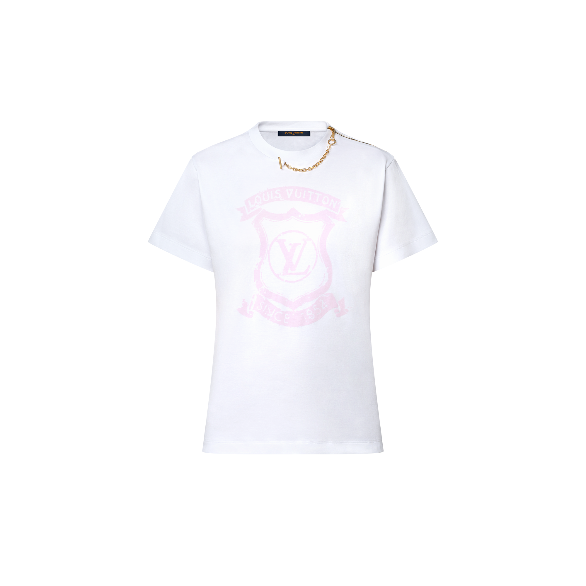 標誌拉鏈細節 T 恤  in 女士