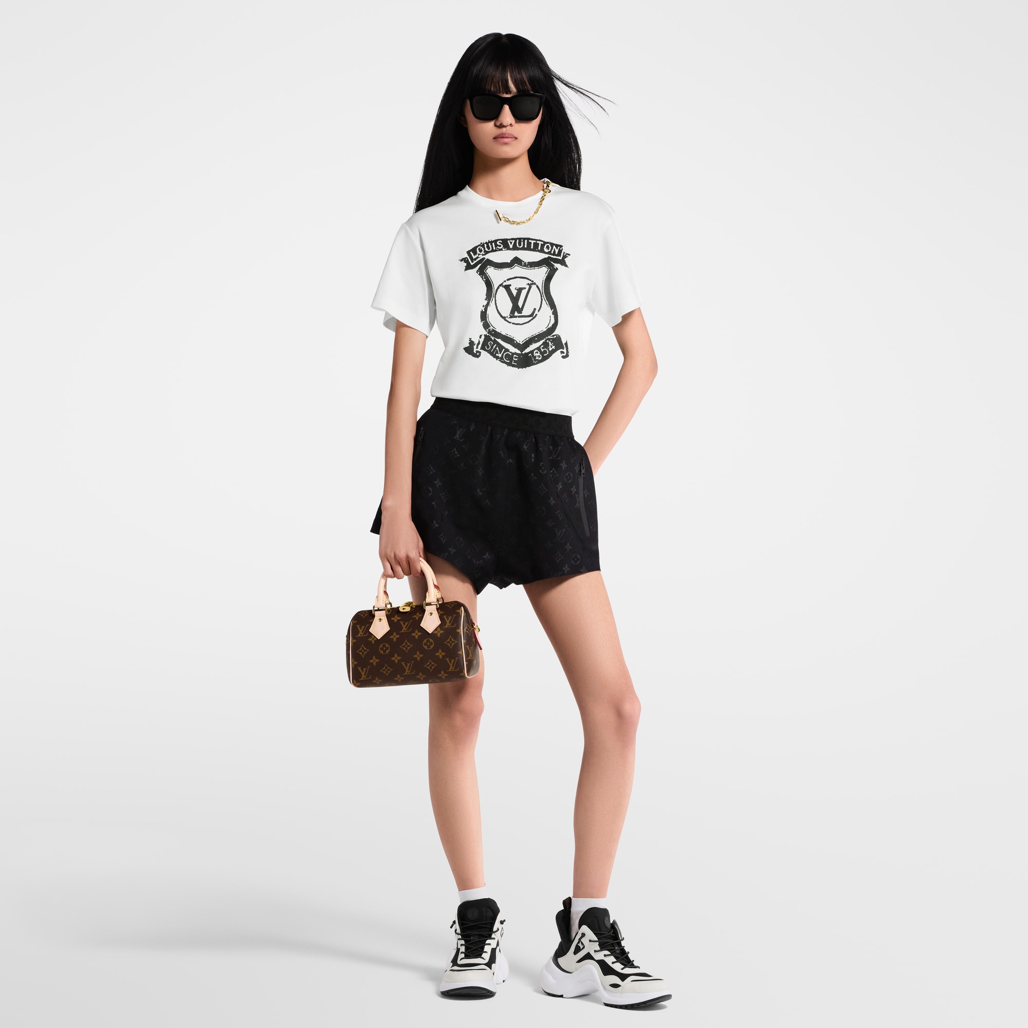 Signature Zipper Detail T-Shirt  in Women