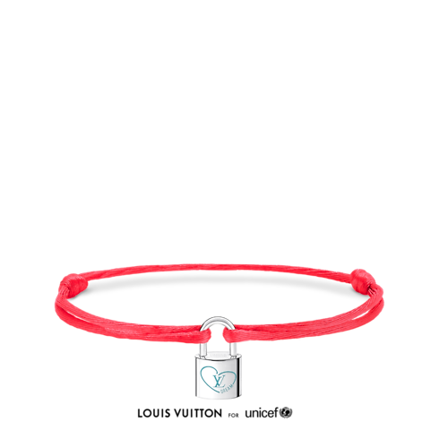 Silver Lockit x Felix Bracelet, Sterling Silver, Blue Lacquer and Polyester Cord in Jewellery's Categories Bracelets collections by Louis Vuitton (Product zoom)