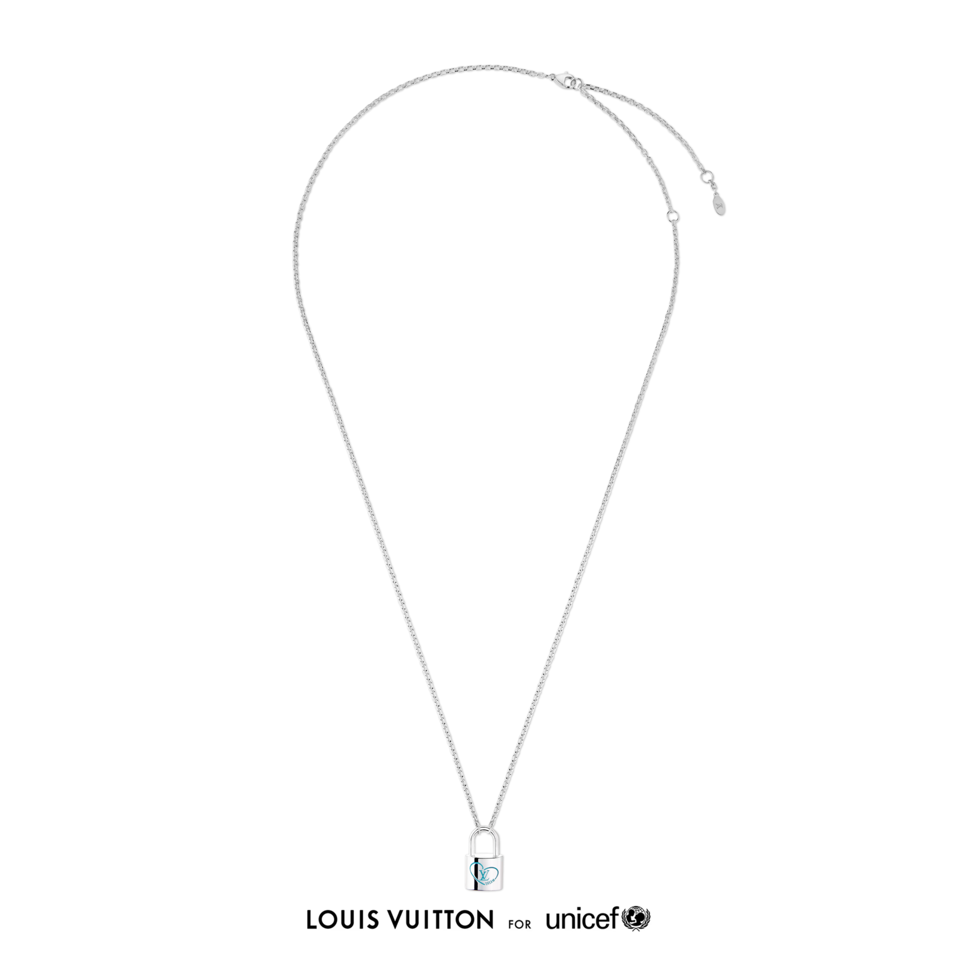 Silver Lockit x Felix Pendant, Sterling Silver and Blue Lacquer  in Jewellery