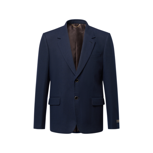 Single-Breasted Denim Notch Lapel Jacket in Men's Ready to Wear Denim collections by Louis Vuitton (Product zoom)