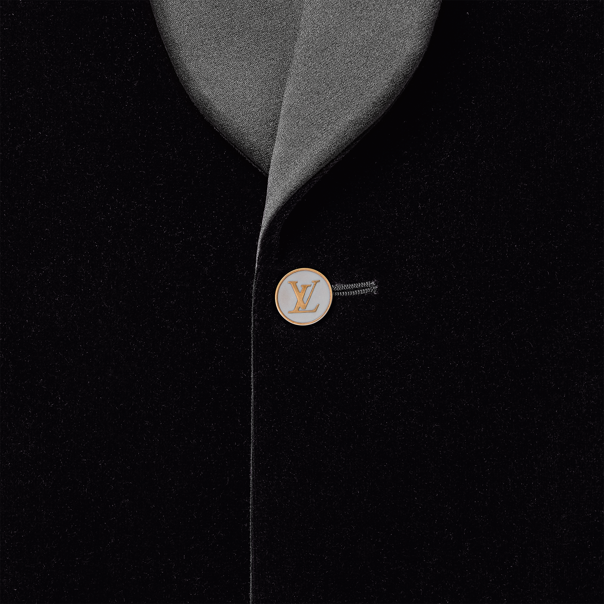 Single-Breasted Velvet Tuxedo Jacket  in Men