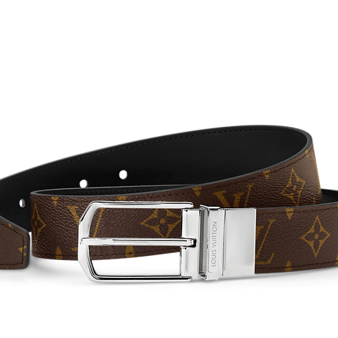 Slender 35mm Reversible Belt Monogram Canvas in Men's Accessories Belts collections by Louis Vuitton (Product zoom)