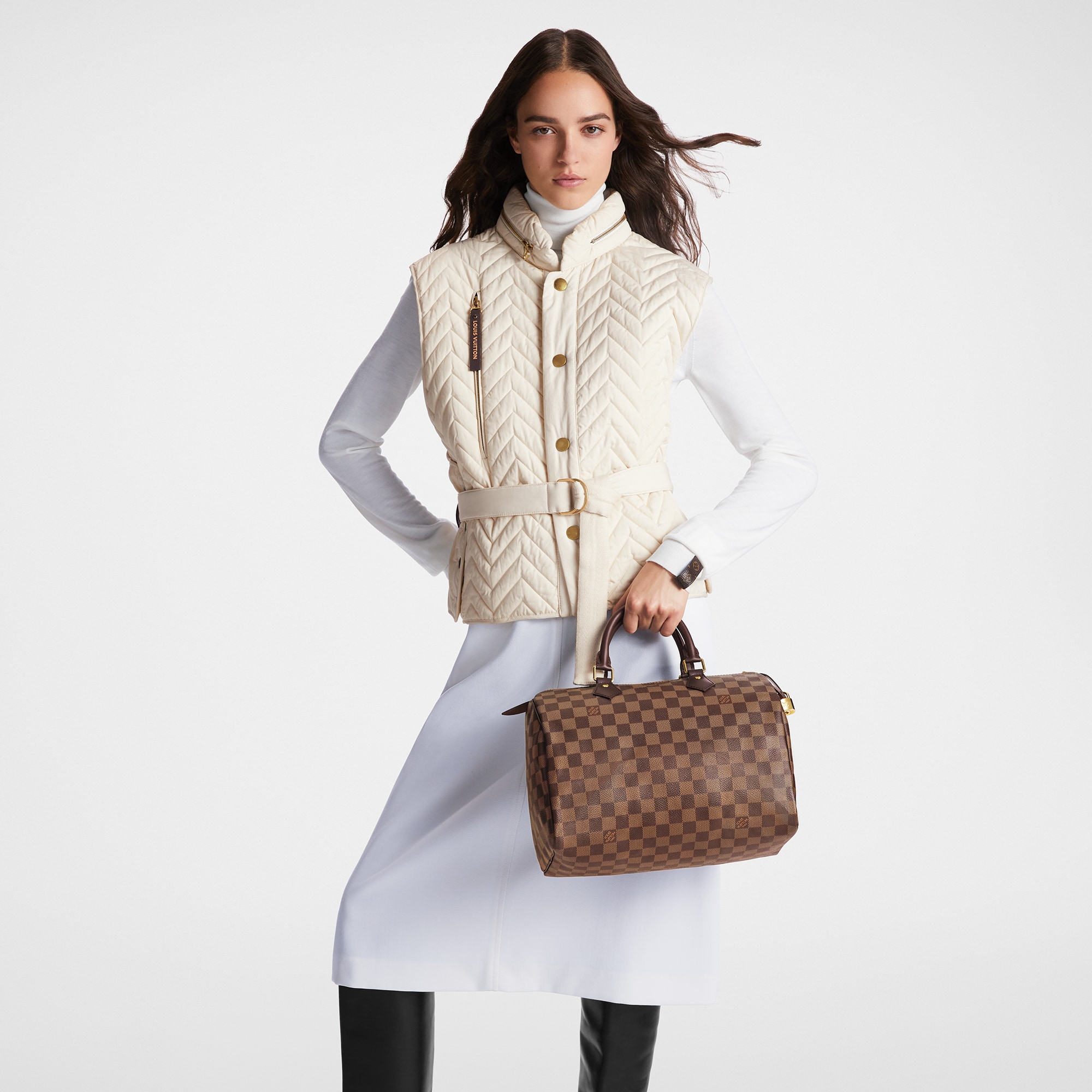 Speedy 30 Damier Ebène Canvas in Women