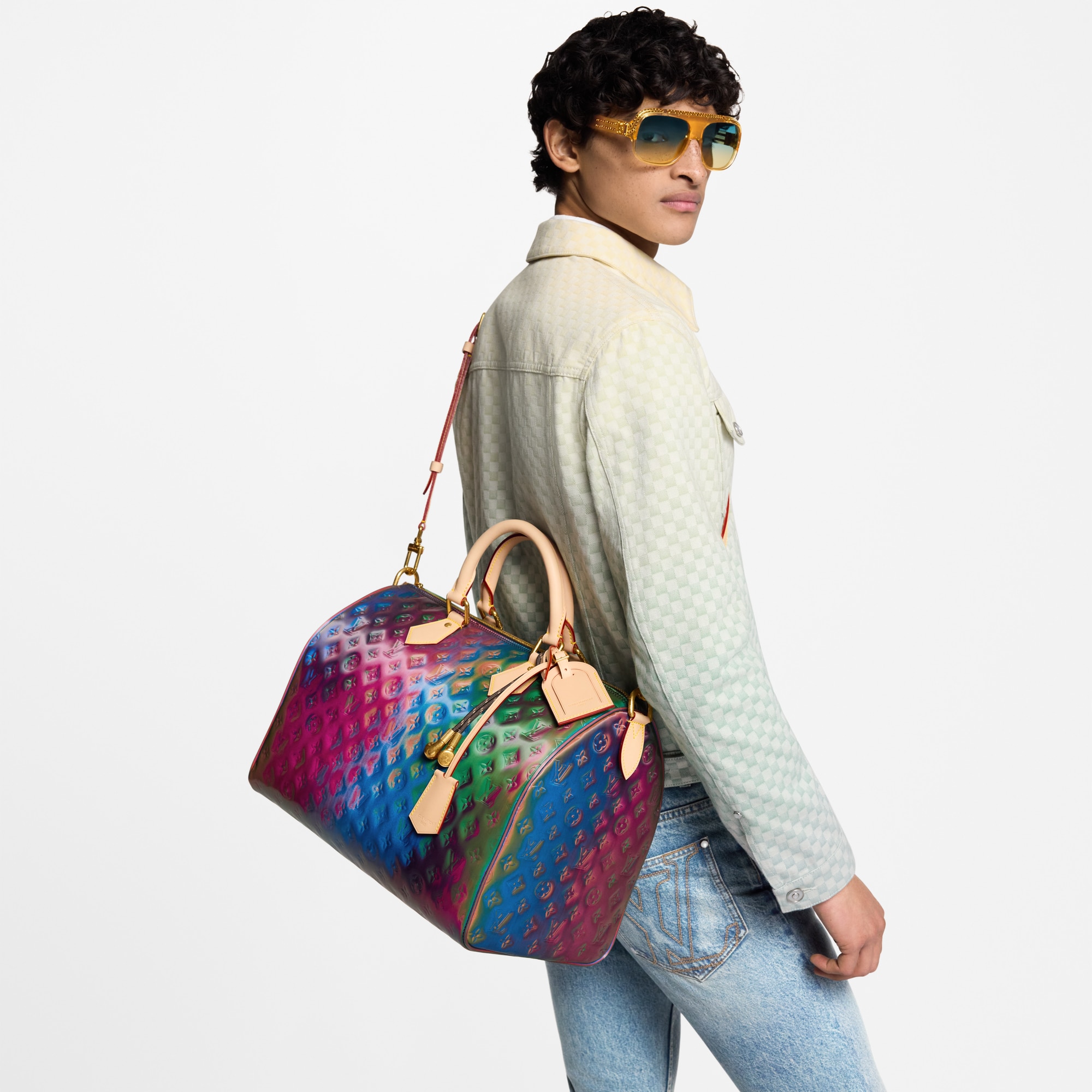 Speedy 40 Bandoulière Monogram Other Canvas in Bags and Small Leather Goods