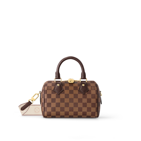 Speedy Bandoulière 20 Damier Ebène Canvas in Bags and Small Leather Goods's Women Bags LV Icons collections by Louis Vuitton (Product zoom)