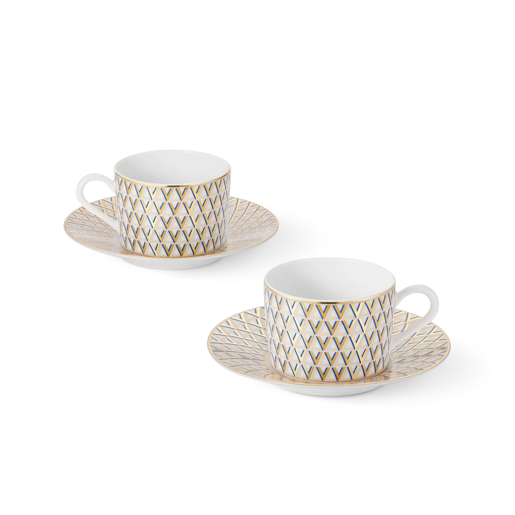 Splendor Set of 2 Teacups and Saucers  in Trunks, Travel and Home