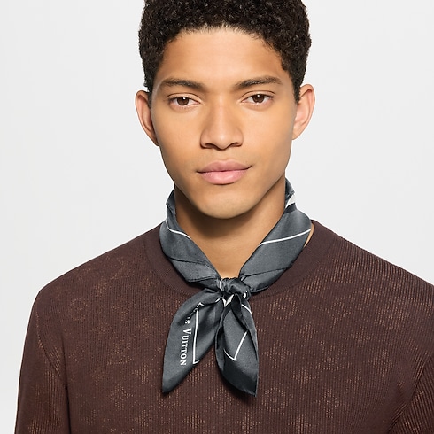 Stained Glass Flower Silk Square . in Men's Accessories Silk and Bandanas collections by Louis Vuitton (Product zoom)