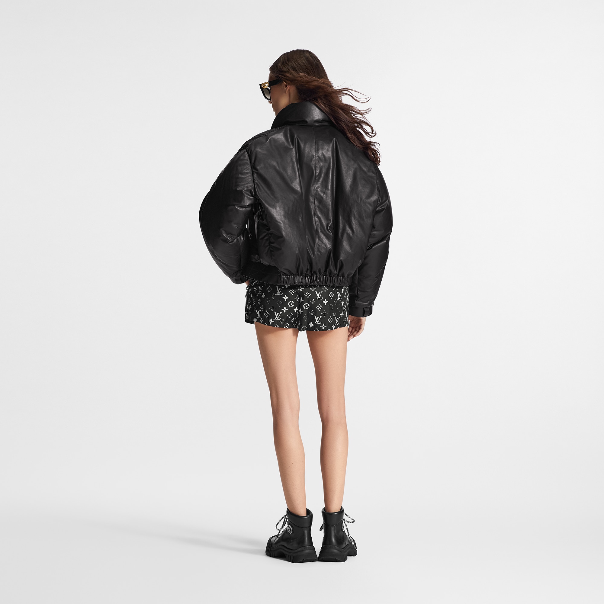 Monogram 鏤空印刷效果短褲  in 女士