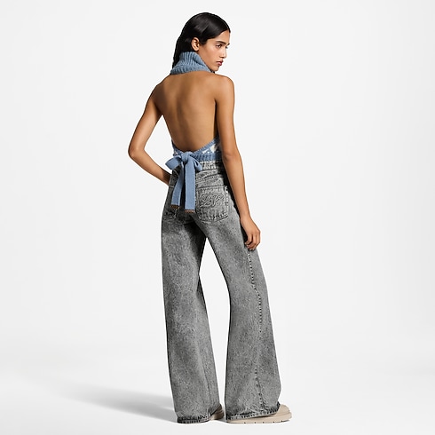 Stonewashed Flare Jeans in Women's Ready to Wear Pants and Shorts collections by Louis Vuitton (Product zoom)
