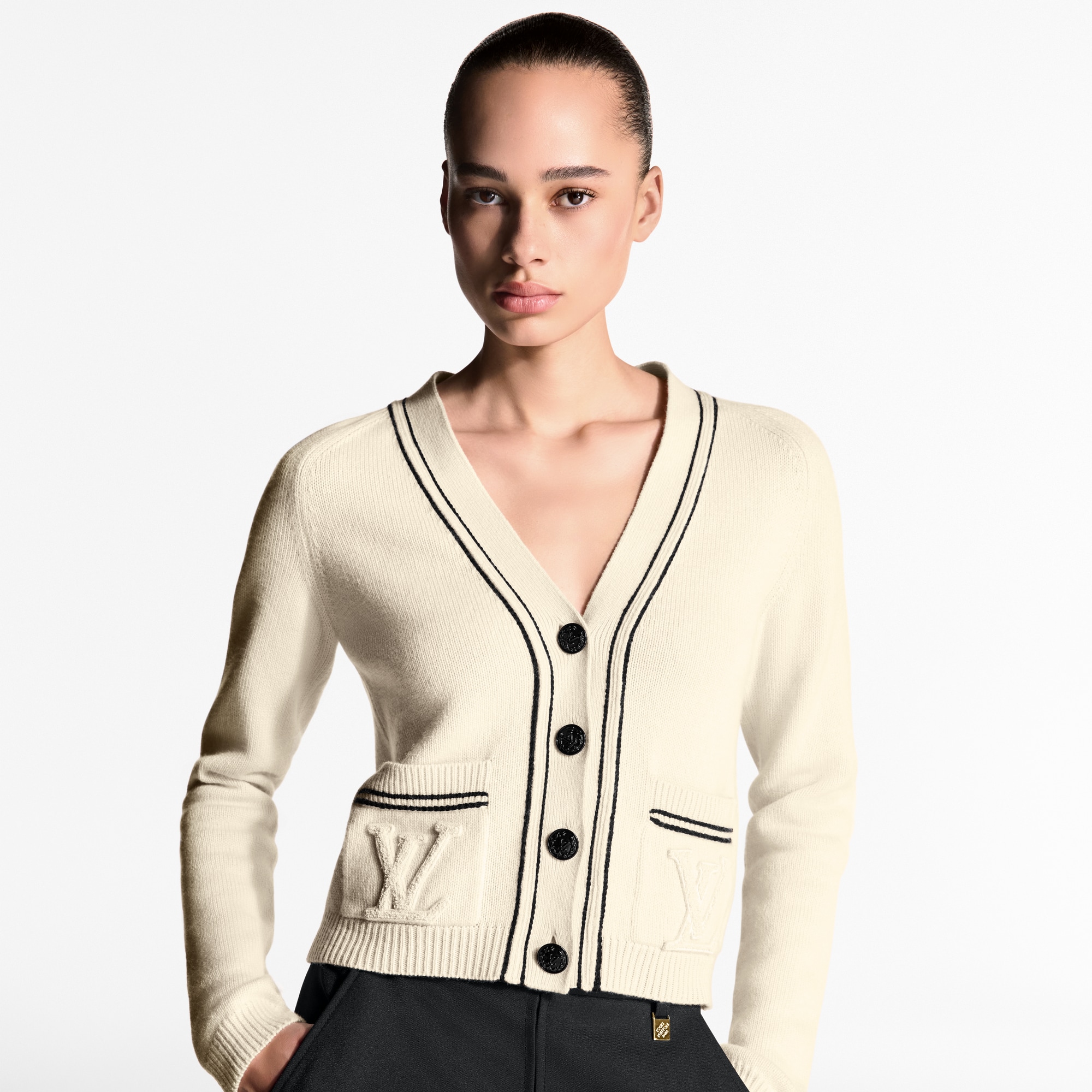 Stripe Accent Cardigan  in Women