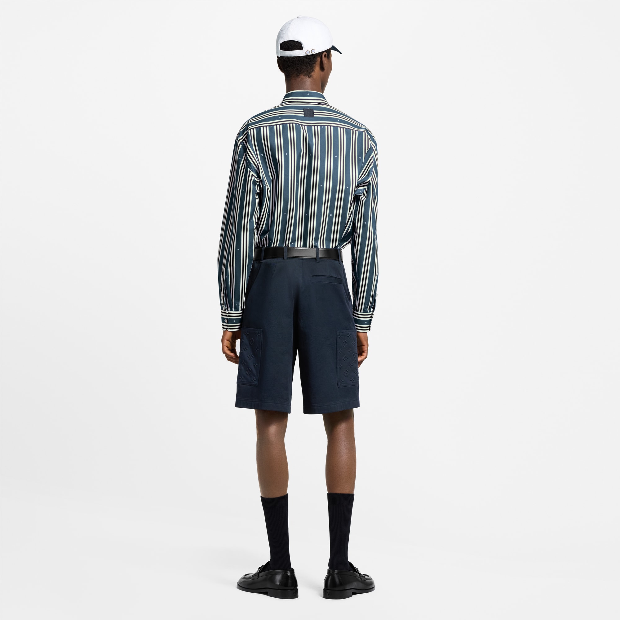 Striped Oversized Shirt  in Men