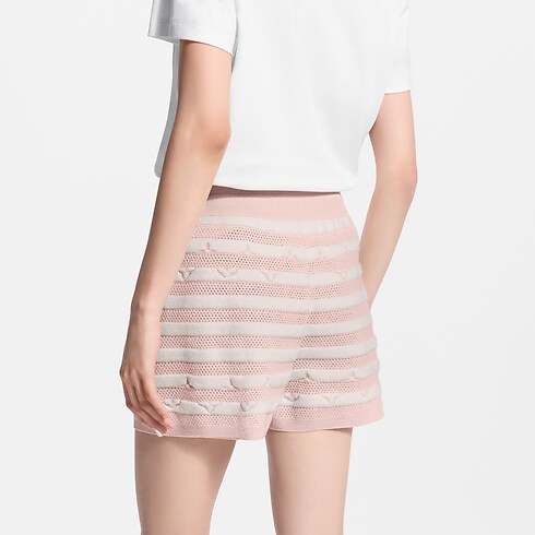 Striped Terry Knit Shorts in Women's Ready to Wear Skirts and Shorts collections by Louis Vuitton (Product zoom)