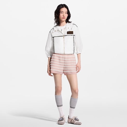Striped Terry Knit Shorts in Women's Ready to Wear Skirts and Shorts collections by Louis Vuitton (Product zoom)