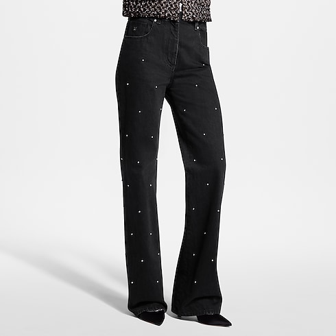 Stud Detail Jeans in Women's Ready to Wear Pants and Shorts collections by Louis Vuitton (Product zoom)