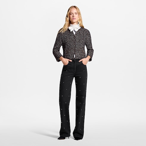 Stud Detail Jeans in Women's Ready to Wear Pants and Shorts collections by Louis Vuitton (Product zoom)