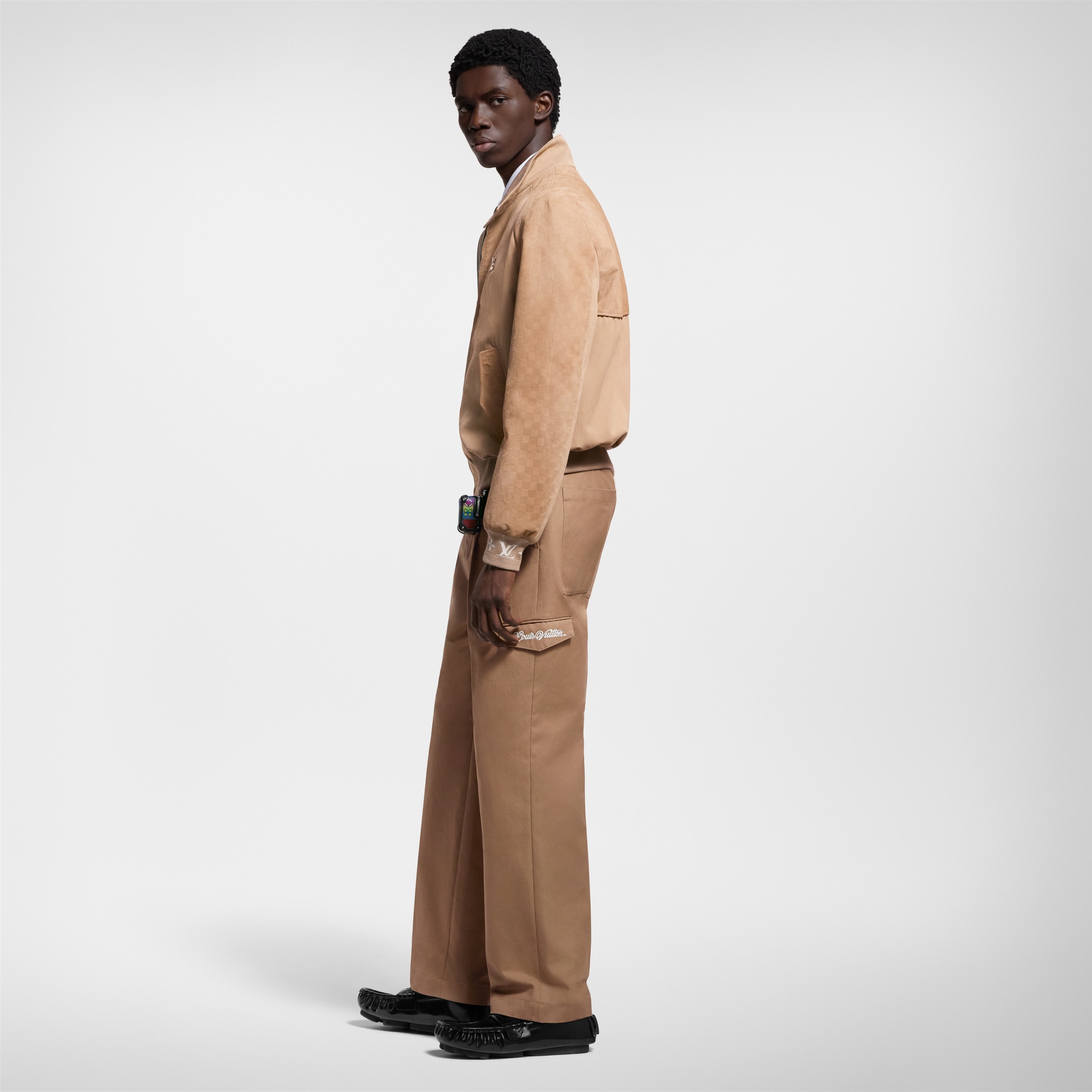 混合麂皮外套  in 男士