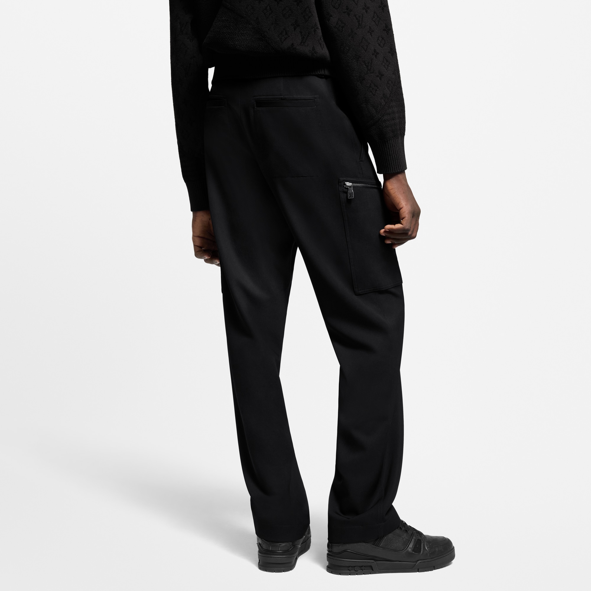 Tailored Wool Cargo Pants  in Men
