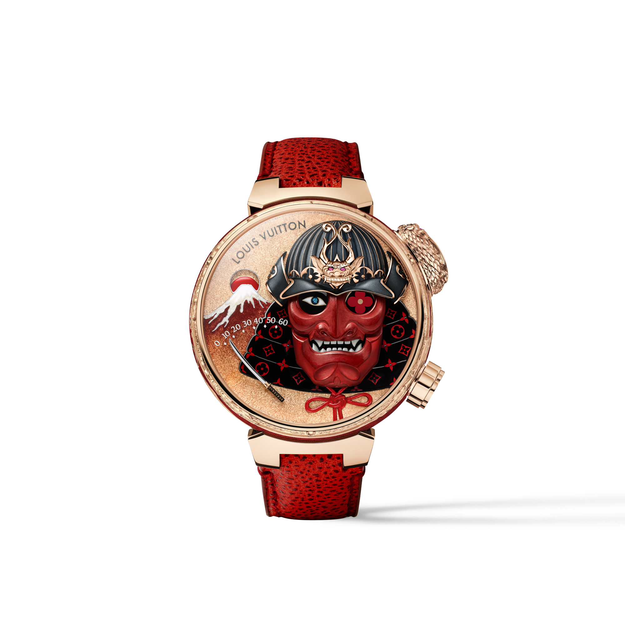 Tambour Bushido Automata，手動上鍊，46.8毫米，玫瑰K金  in 腕錶系列