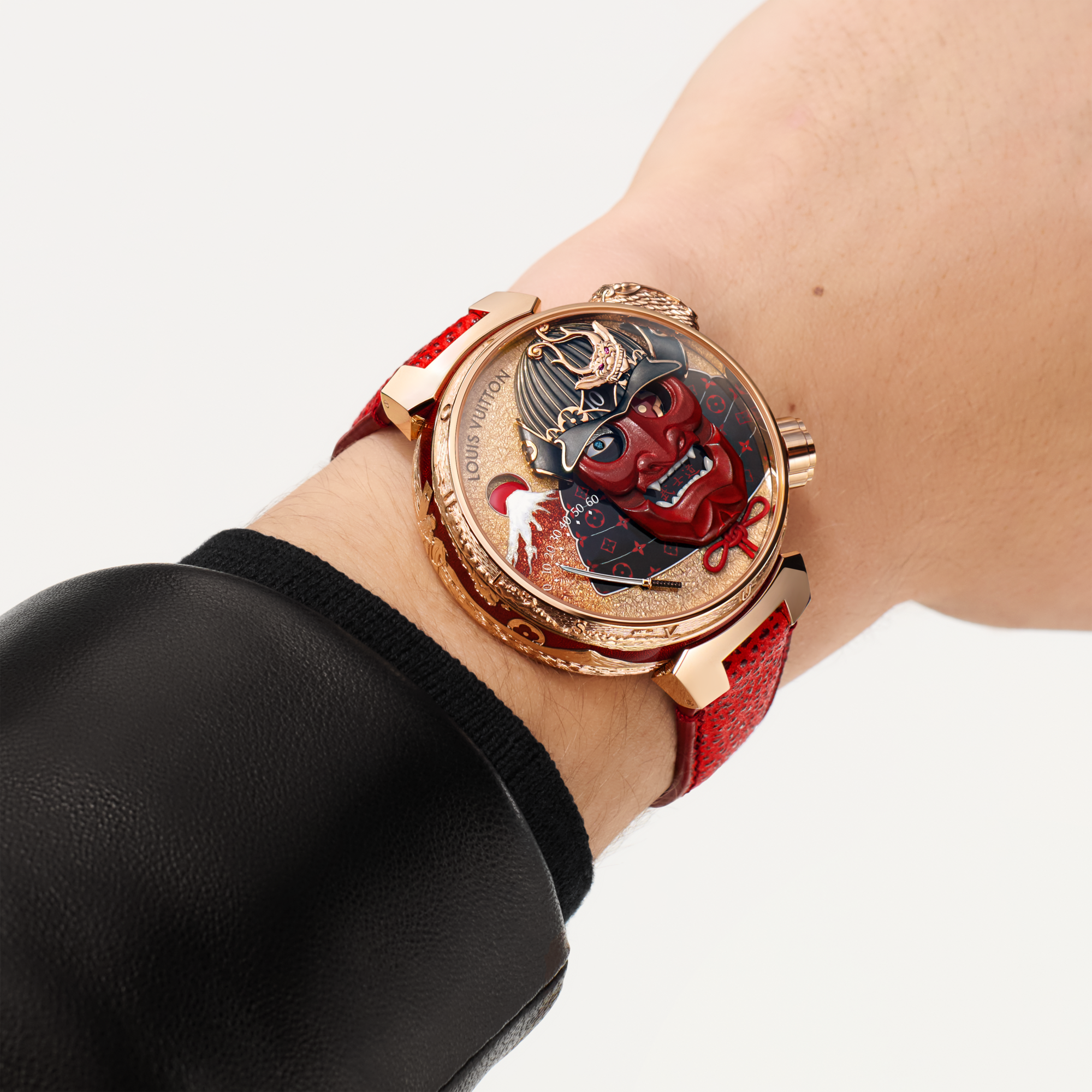 Tambour Bushido Automata，手動上鍊，46.8毫米，玫瑰K金  in 腕錶系列