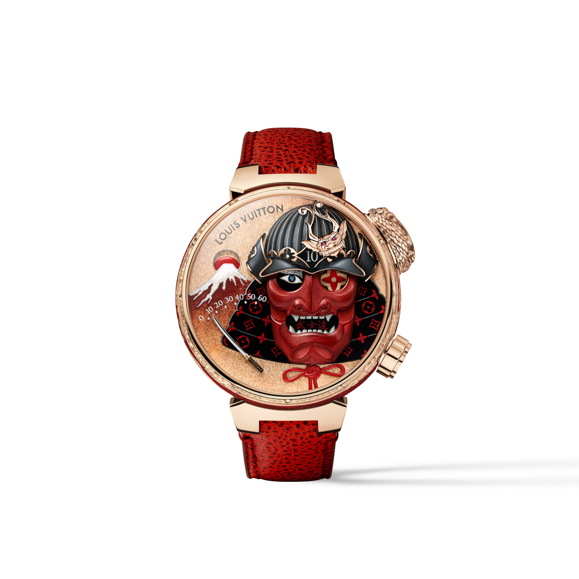 Tambour Bushido Automata，手動上鍊，46.8毫米，玫瑰K金  in 腕錶系列