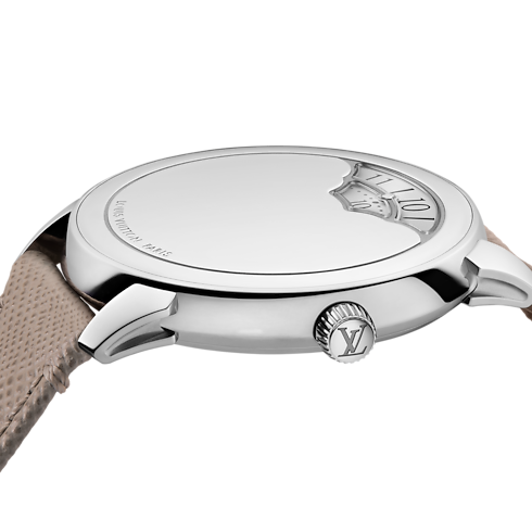 Tambour Convergence, Automatic, 37mm, Mirror Steel in Watches's All Watches } collections by Louis Vuitton (Product zoom)