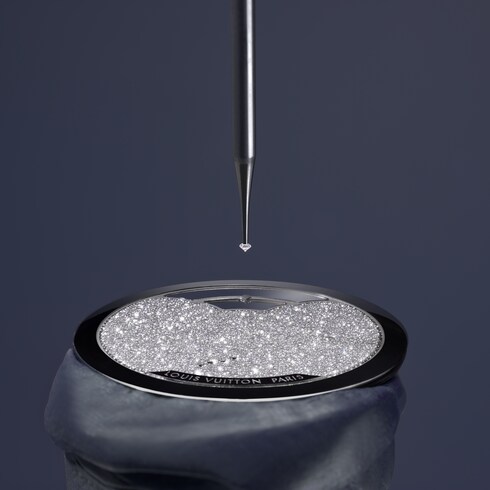 Tambour Convergence, Automatic, 37mm, Platinum and diamonds in Watches's All Watches } collections by Louis Vuitton