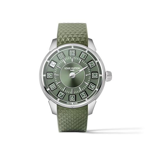 Tambour Spin Time,自動機芯,39.5毫米,白K金 in 腕錶系列's 腕錶總覽 } collections by Louis Vuitton (產品縮放)
