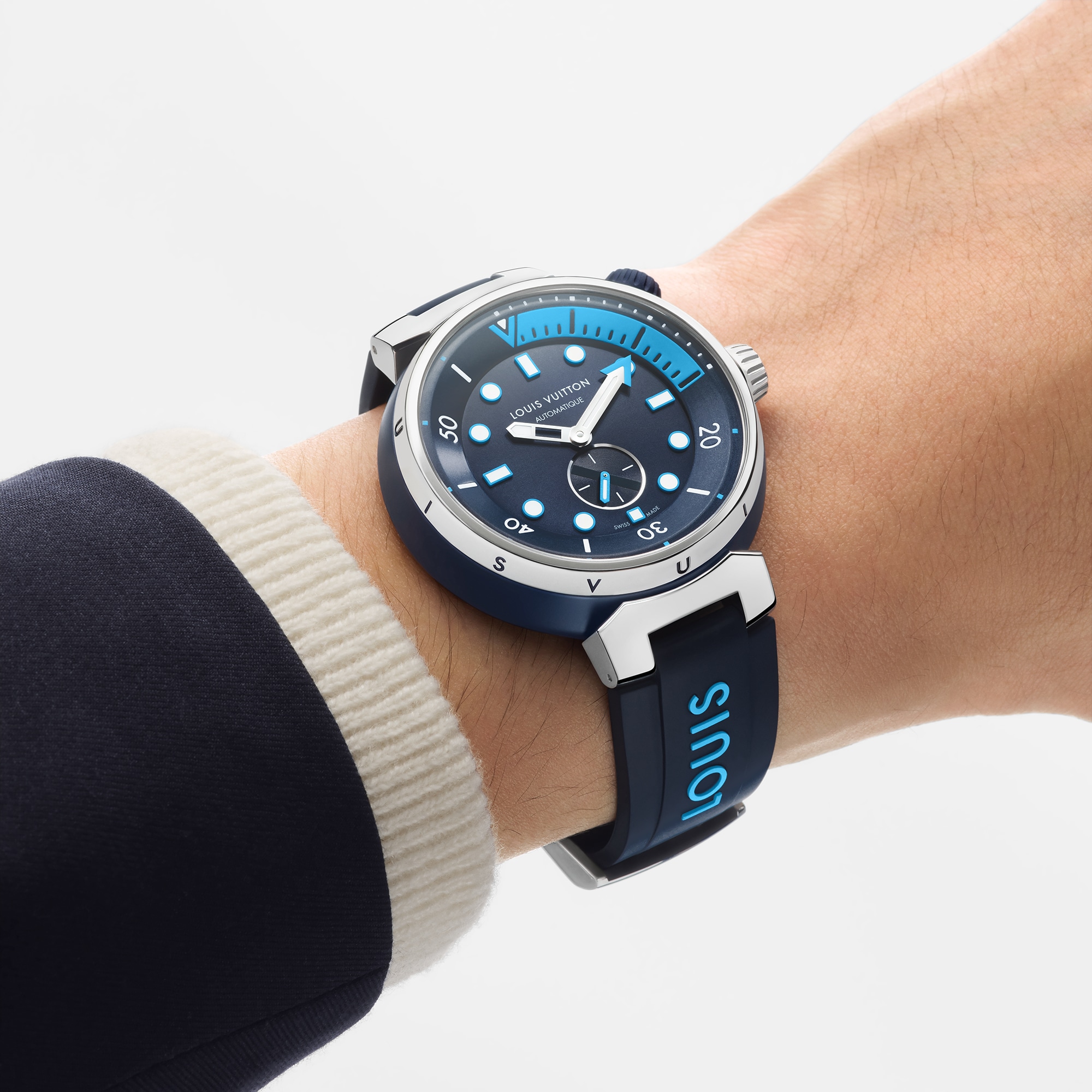 Tambour Street Diver, Automatic, 44mm, Steel  in Watches