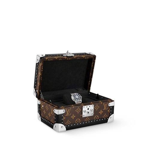 Tambour Taiko Spin Time Air, Automatic, 42.5mm, White gold, Hawk's eye and diamonds in Watches's All Watches } collections by Louis Vuitton (Product zoom)