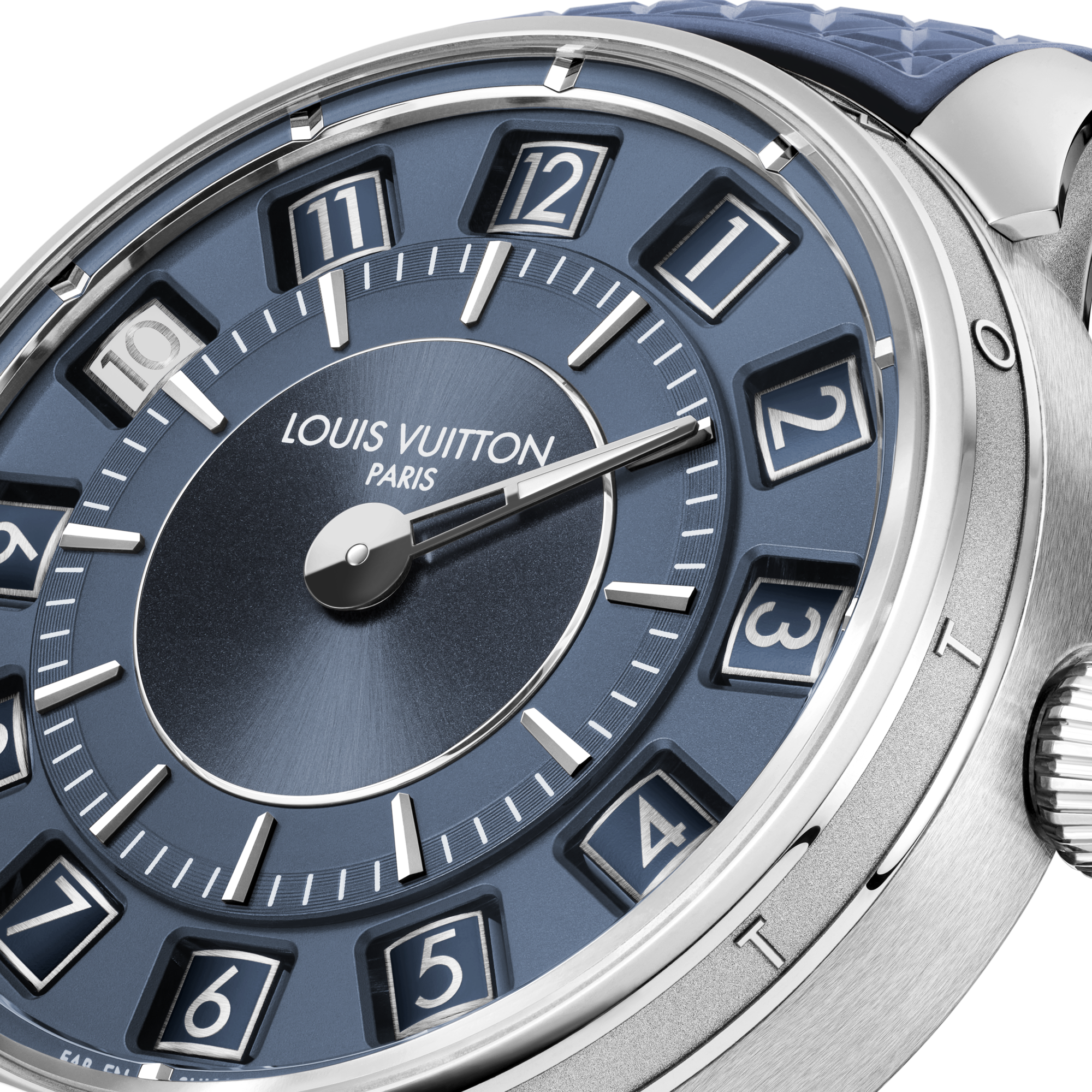 Tambour Taiko Spin Time, Automatic, 39.5mm, White gold  in Watches