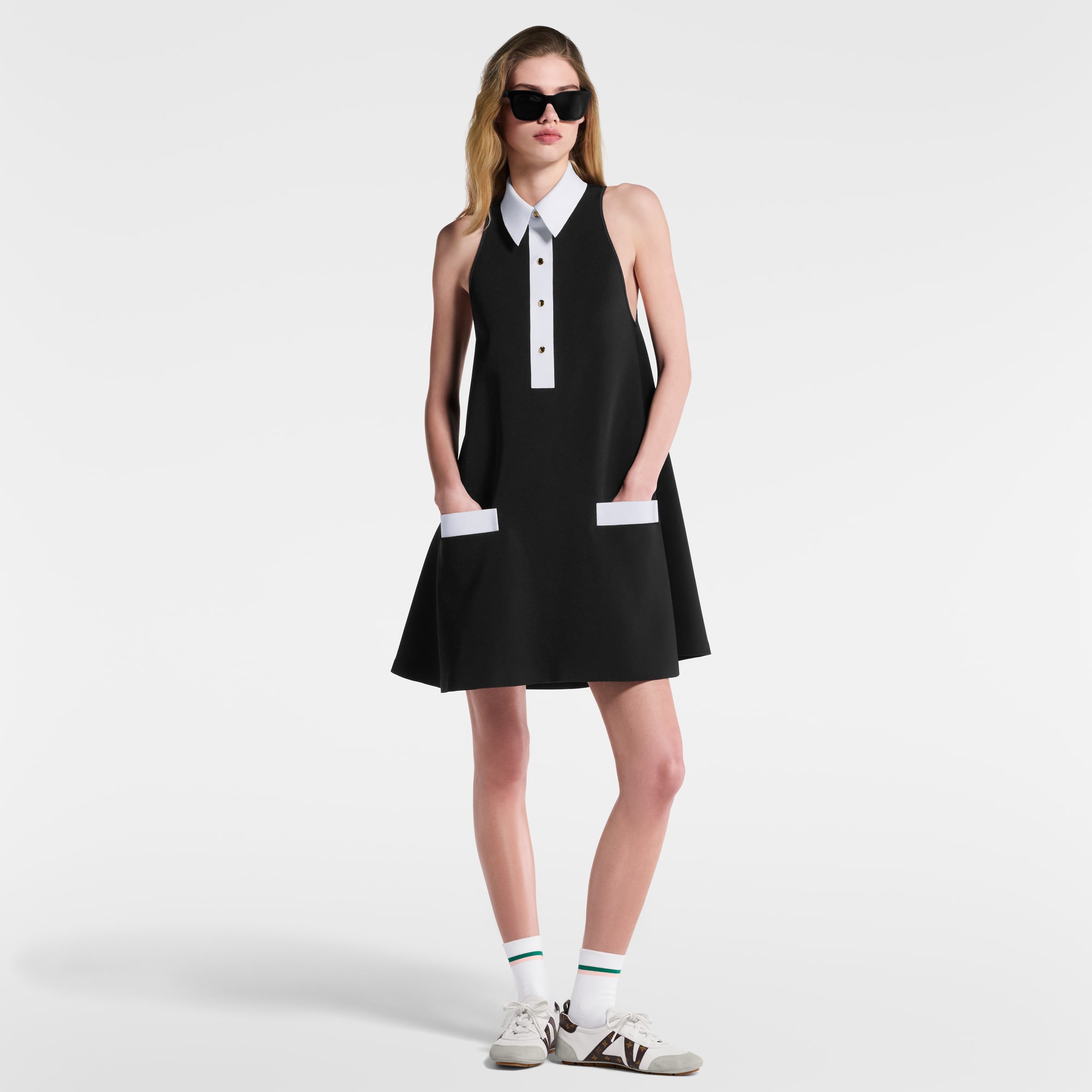 功能性 Gabardine Polo 連身裙  in 女士