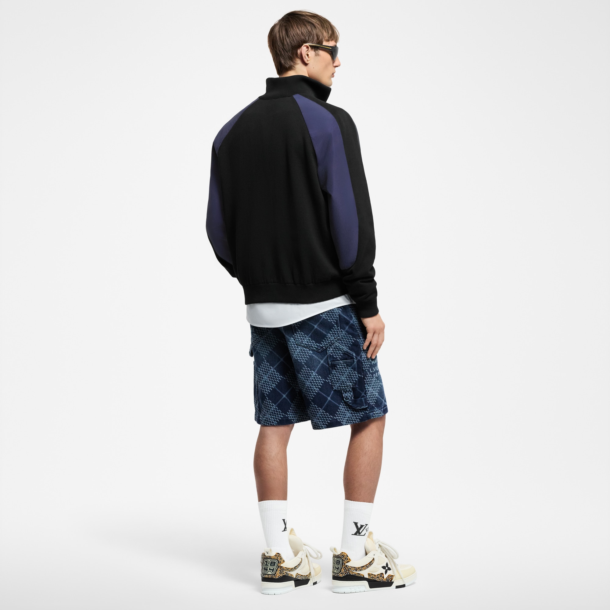 功能性尼龍拼棉質外套  in 男士