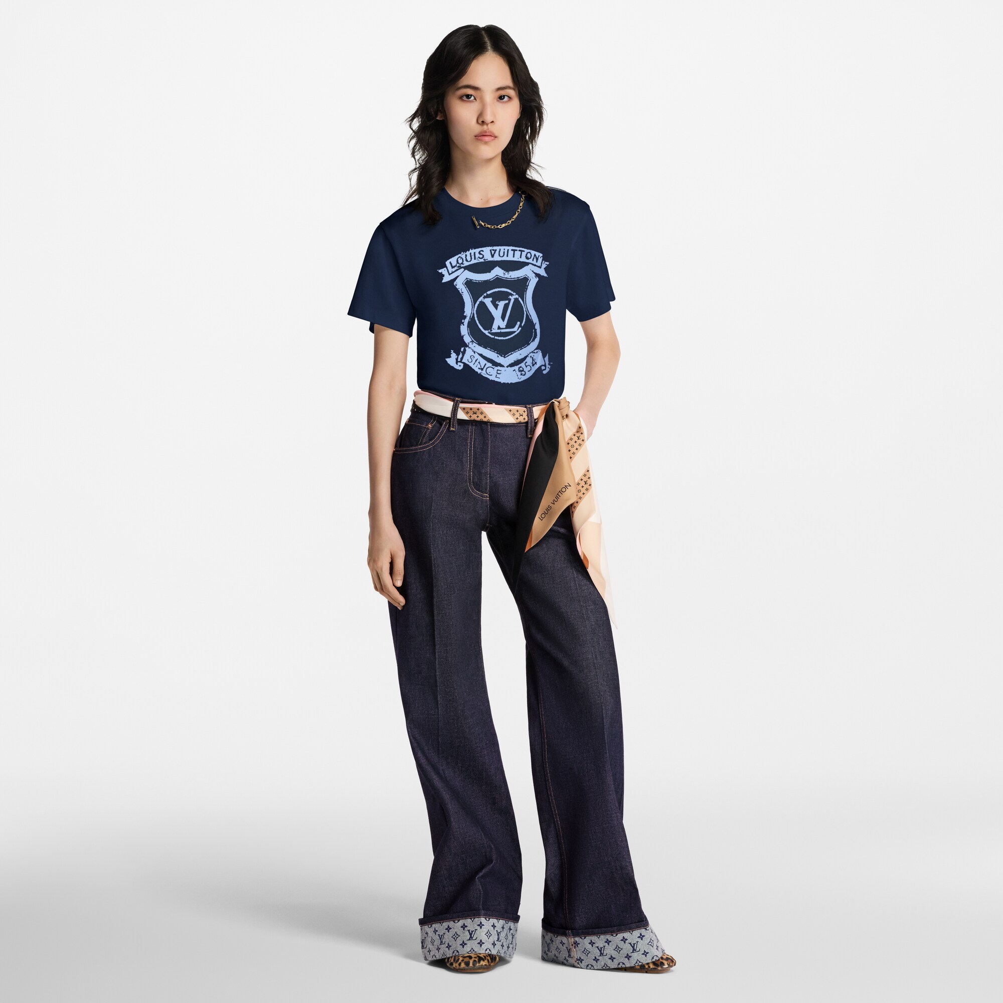 Tee-Shirt W/ LV Crest  in Women