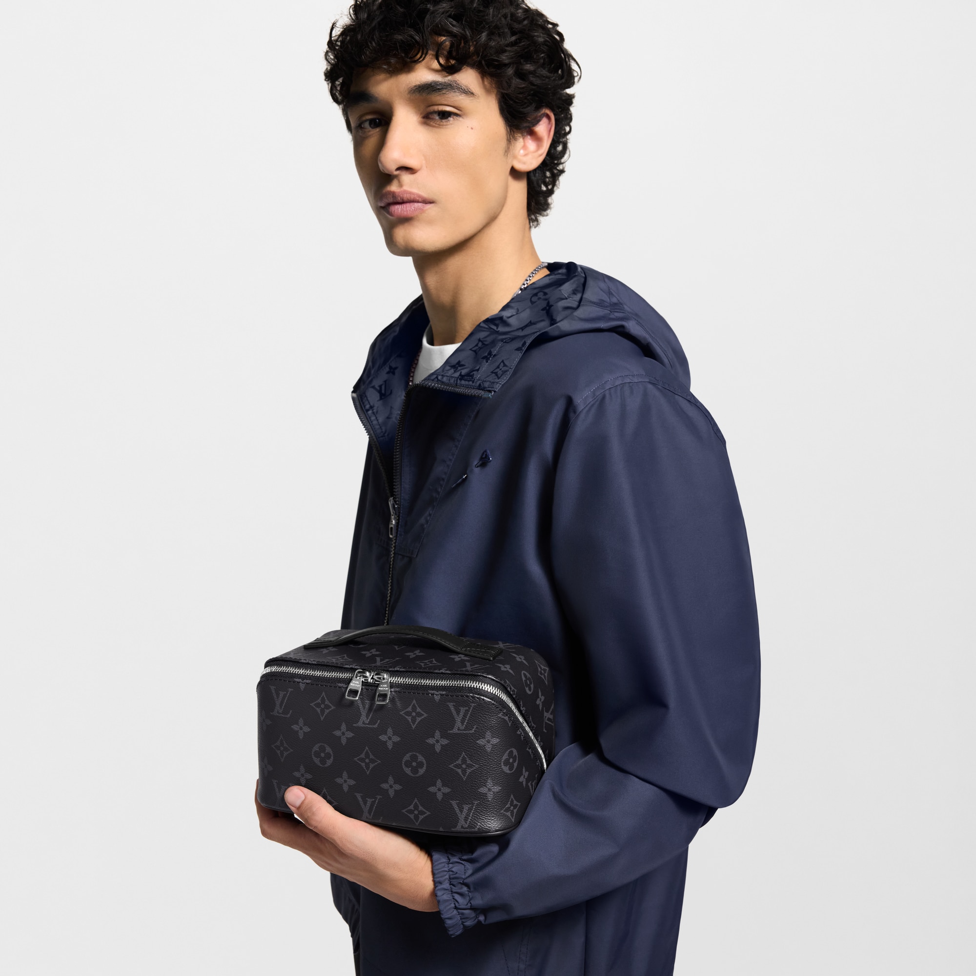 梳洗袋 Monogram Eclipse 帆布 in 男士