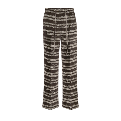 Train Print Pajama Pants in Women's Ready to Wear New In Ready-to-Wear collections by Louis Vuitton (Product zoom)