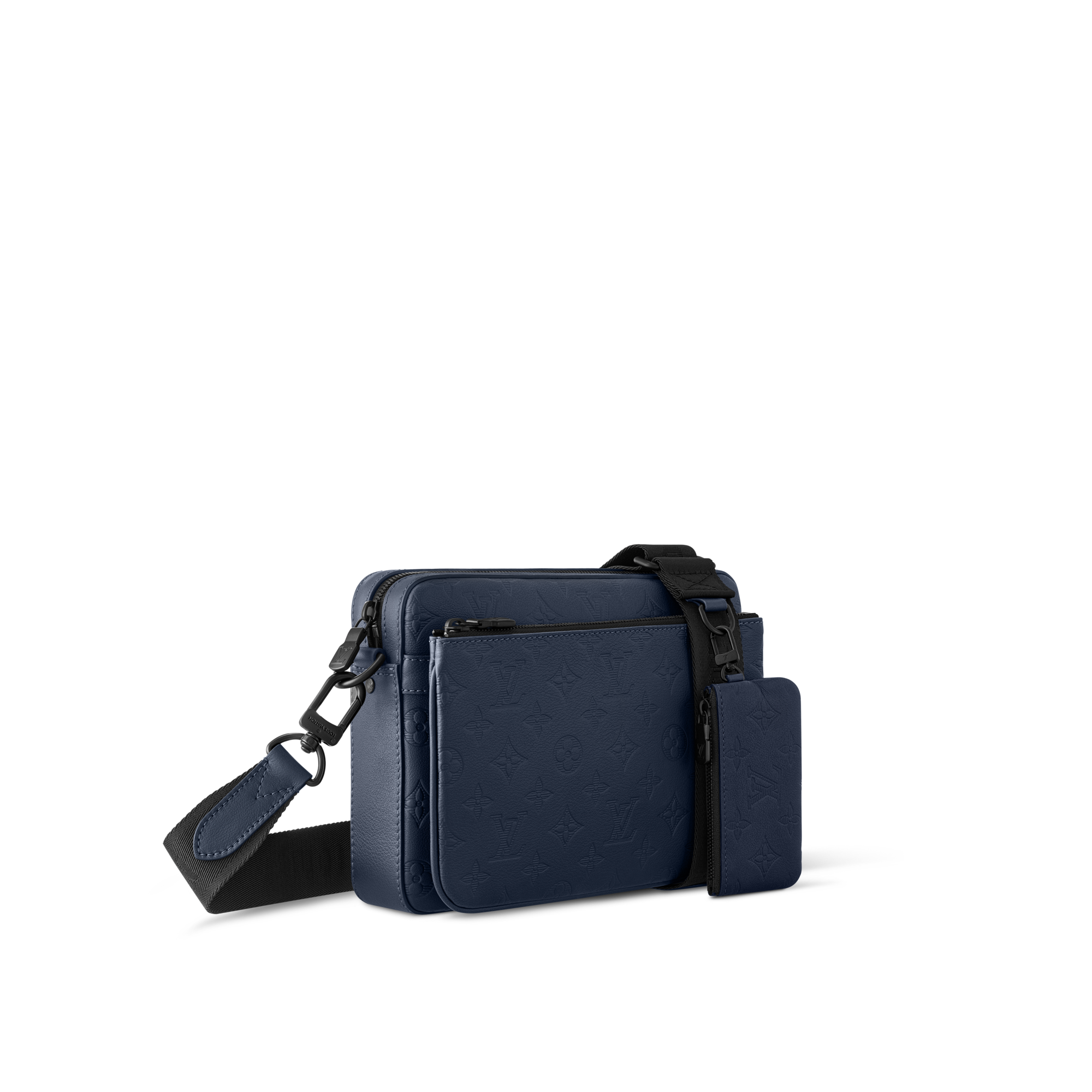 Trio 郵差包 Monogram Shadow 皮革 in 時尚手袋及小型皮具