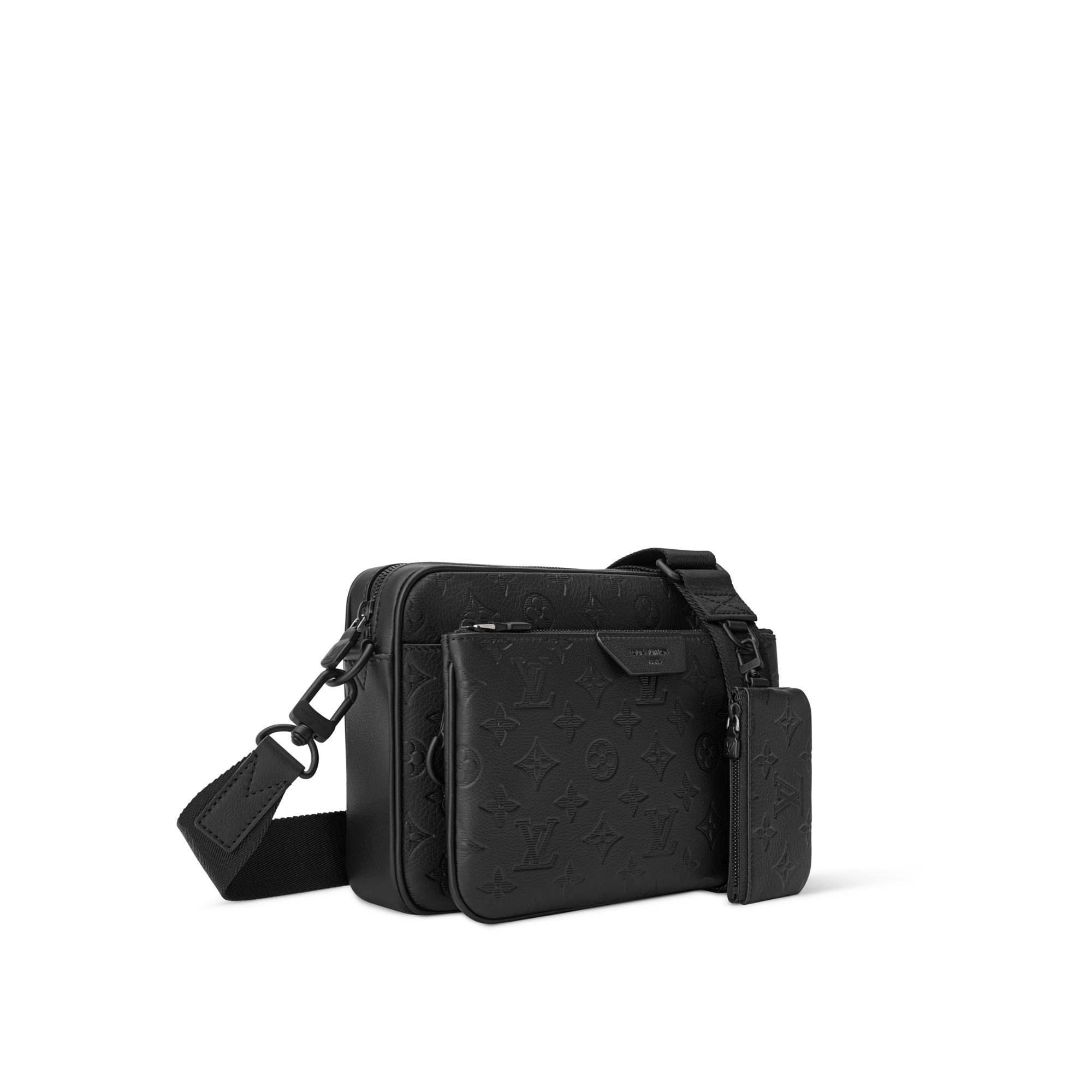 Trio Messenger Monogram Shadow Leather in Bags and Small Leather Goods