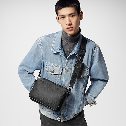 Trio Messenger Monogram Shadow Leather in Men's Bags All Collections collections by Louis Vuitton (Product zoom)