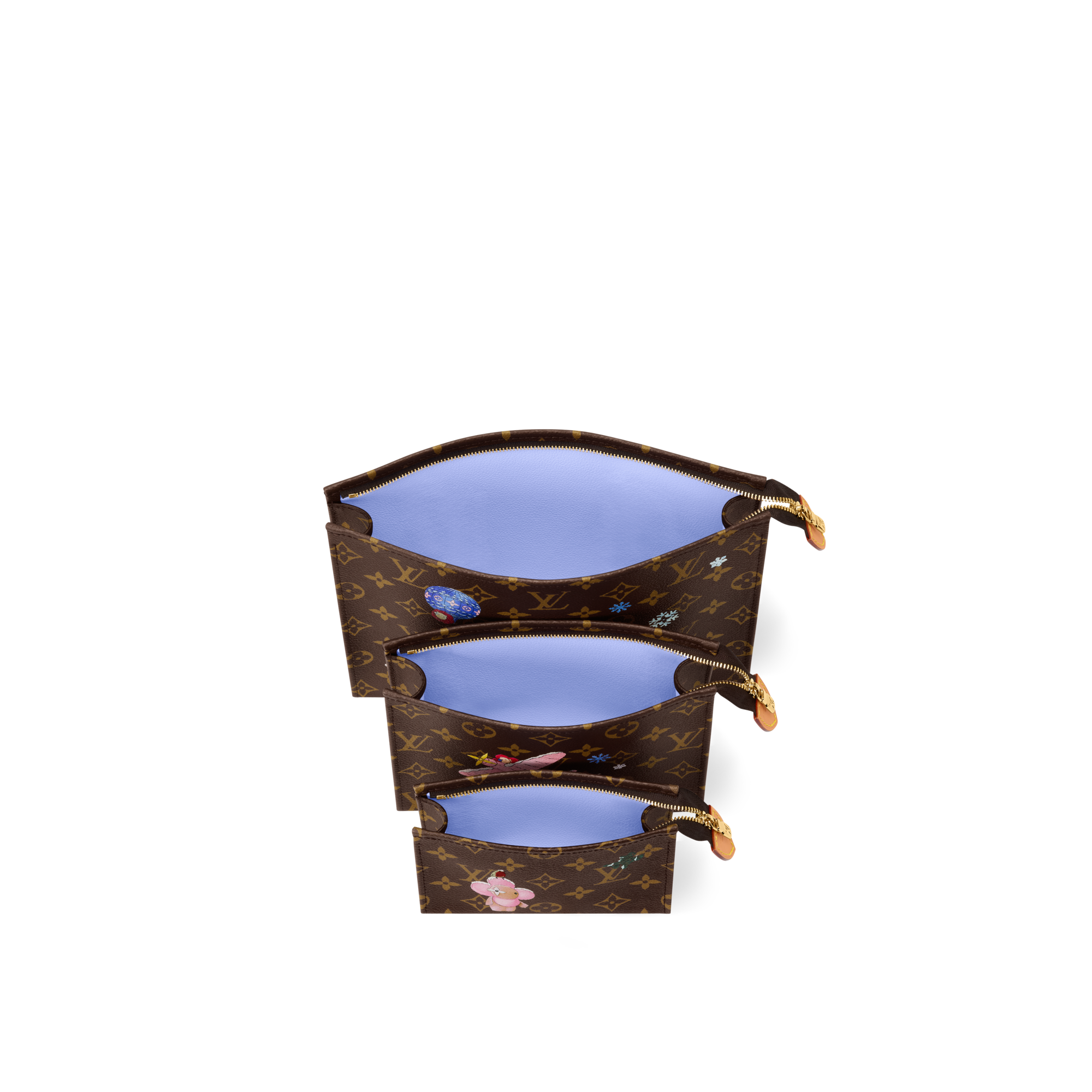 Trio Toilet Pouch Monogram 帆布 in 女士