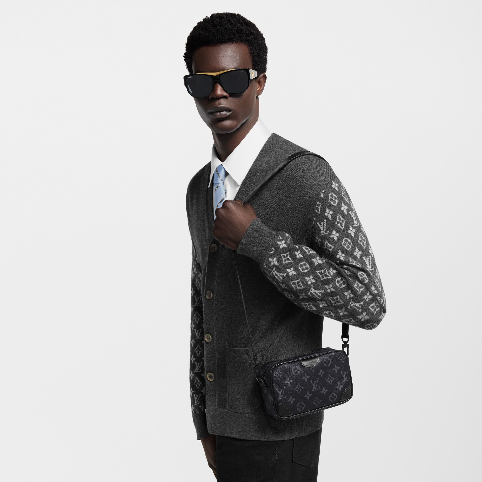 Trocadéro 可穿戴式銀包 Monogram Eclipse 帆布 in 男士