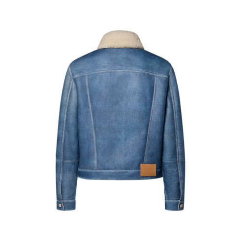 Trompe L’Oeil Denim Shearling Trucker in Men's Ready to Wear All Ready to Wear collections by Louis Vuitton (Product zoom)