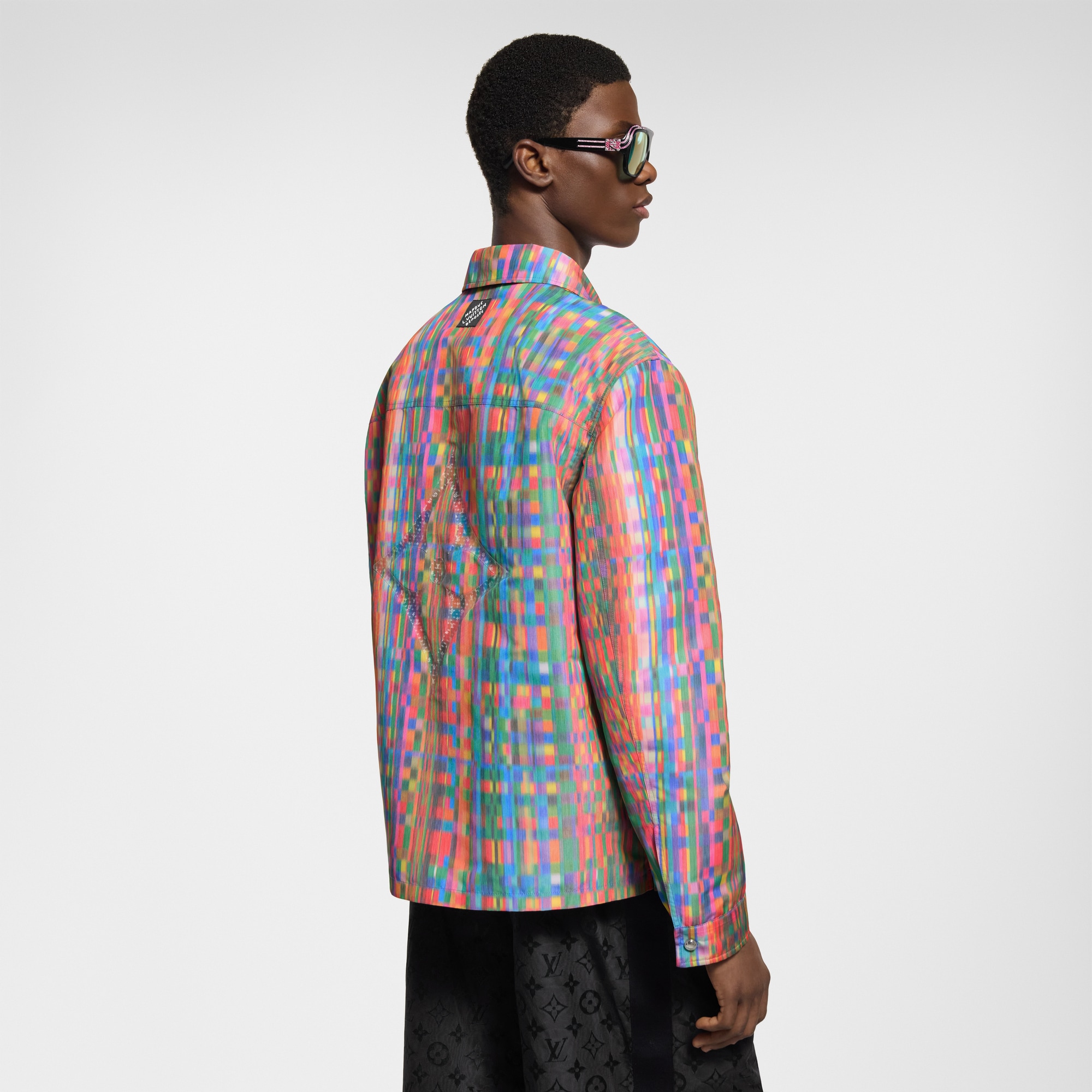 Trompe L’Oeil Printed Overshirt  in Men