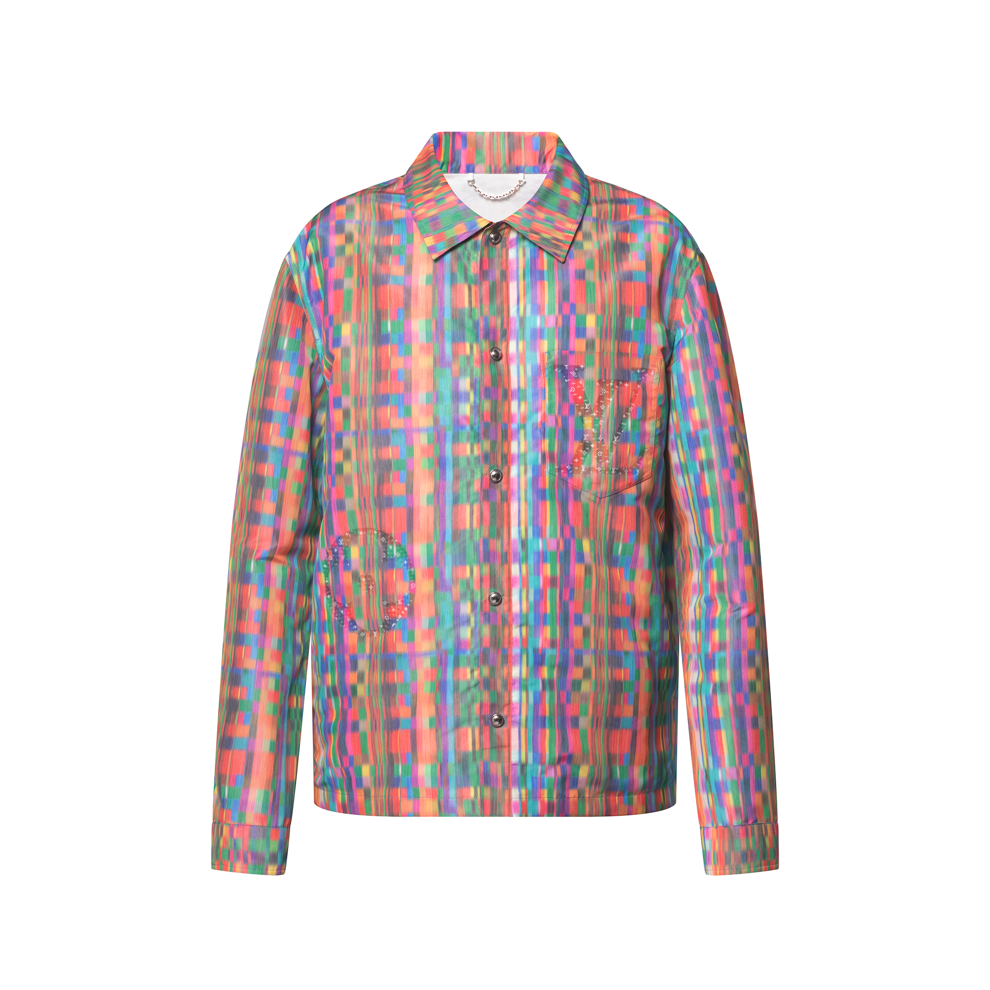 Trompe L’Oeil Printed Overshirt  in Men