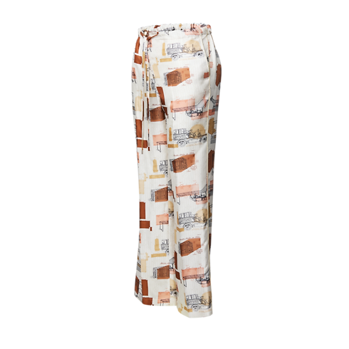 Trunk Print Pajama Pants in Women's Ready to Wear Pants and Shorts collections by Louis Vuitton (Product zoom)